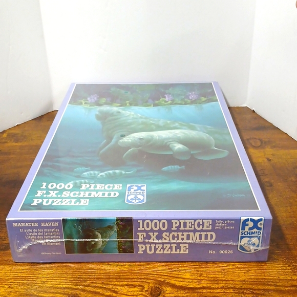 Manatee Haven 1000 Piece F.X. Schmid Puzzle 26.5" x 17.25" 90026 FRS-2 - Picture 3 of 3